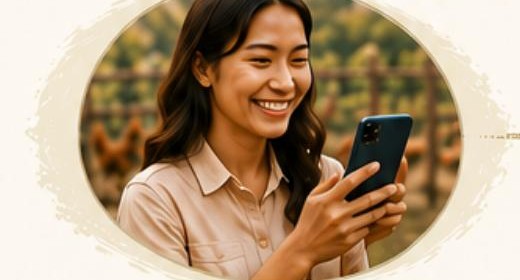 Anda menerima Community Growth Reward lewat ponsel